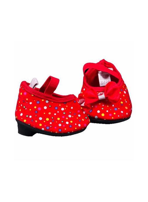 Red Multi-Colour Dot High Heels | Bear World.