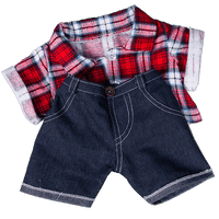 Plaid Flannel Shirt & Jeans Gift Set | Bear World.