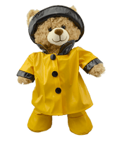 
              Yellow Rain Slicker W/ Hat Boots | Bear World.
            