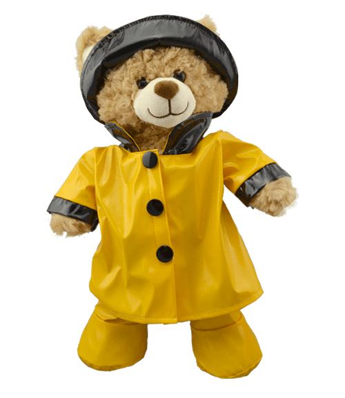 Yellow Rain Slicker W Hat Boots Teddy Bear Clothing Bear World