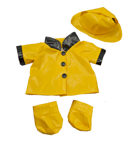 Yellow Rain Slicker W/ Hat Boots | Bear World.