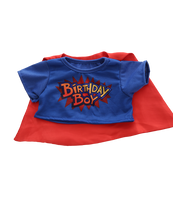 
              Birthday Boy Hero Tee W/Cape | Bear World.
            