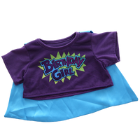 Birthday Girl Hero Tee W/ Cape | Bear World.