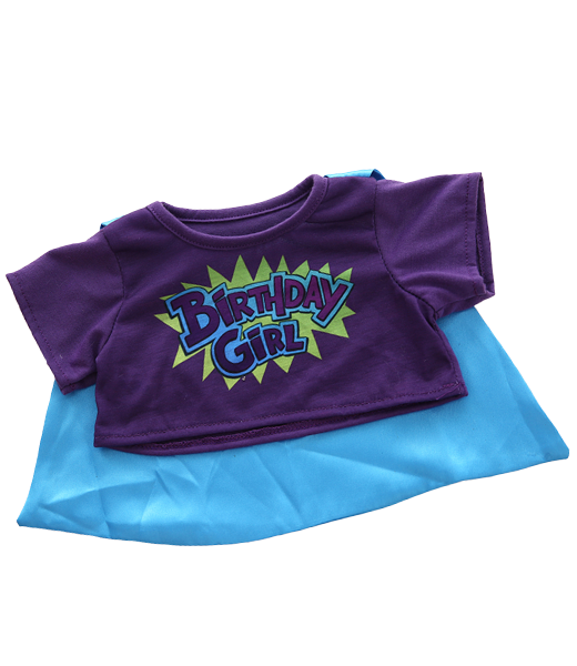 Birthday Girl Hero Tee W/ Cape | Bear World.