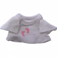 Its A Girl T-Shirt Footprint | Bear World.