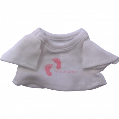 Its A Girl T-Shirt Footprint | Bear World.