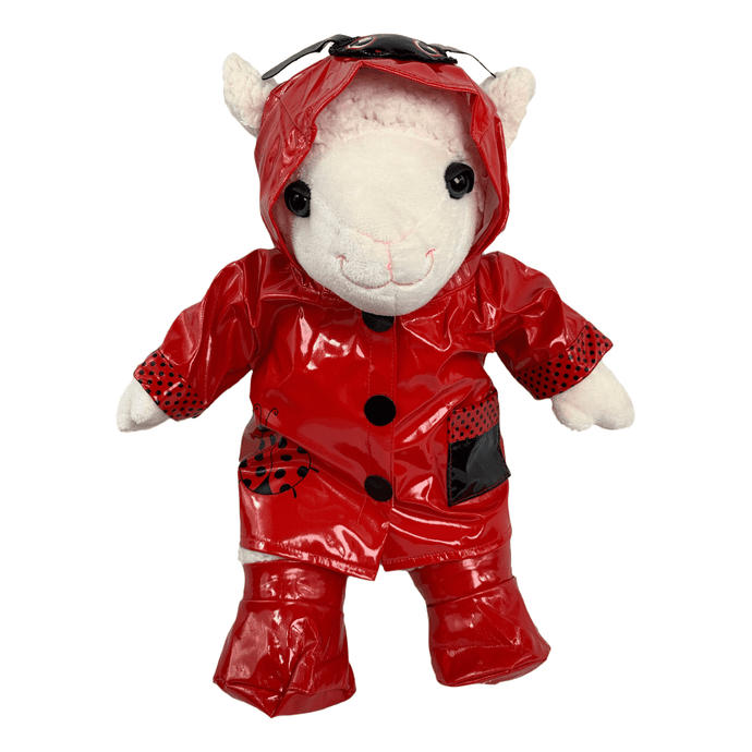 Red Lady Bug Raincoat Lambert the Lamb Gift Set | Bear World.