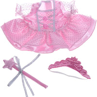 Pink Fairy Dress w/Tiara & Wand Gift Set | Bear World.