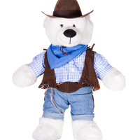 Cowboy W/ Brown Cowboy Hat Outfit | Bear World.