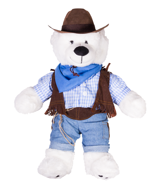 Cowboy W/ Brown Cowboy Hat Outfit | Bear World.