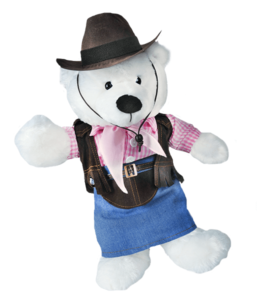Cowgirl W/ Cowgirl Hat Outfit | Bear World.