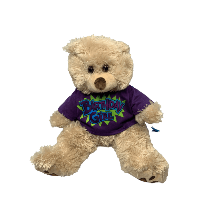 Birthday Girl Furry Brown Bear Gift Set | Bear World.