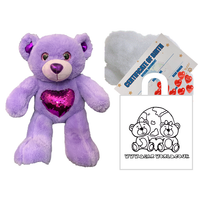 8" Glitz Purple Bear Kit | Bear World.