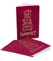 
              8'' Passport | Bear World.
            