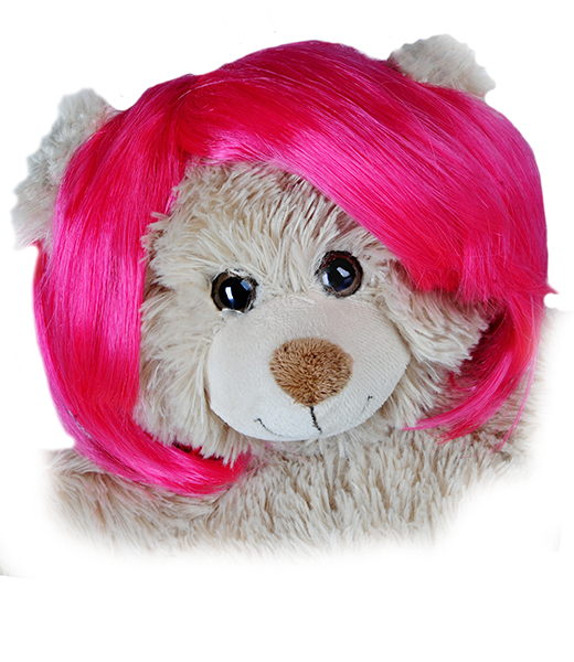 Short Bob Hot Pink Wig | Bear World.