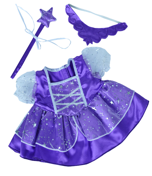 Purple Fairy Princess W/ Wand & Tiara | Bear World.