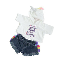 
              Glitter Unicorn With Hoodie & Shorts Gift Set | Bear World.
            