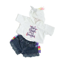 Glitter Unicorn With Hoodie & Shorts Gift Set | Bear World.